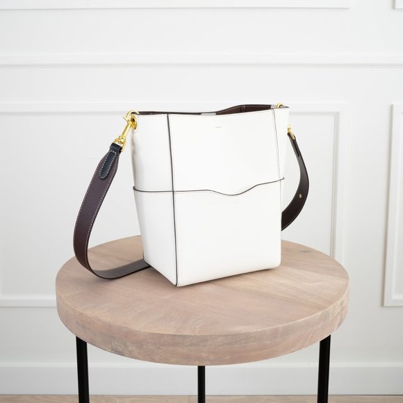 The Jordan Leather Bucket Bag - Cream - Picture 3 of 12